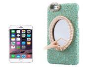 Stereoscopic Diamond Encrusted Mirror Bowknot Plastic Case for iPhone 6 Plus 6S Plus Green