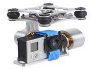 DJI Phantom Brushless Gimbal Aluminum Camera Mount with Motor BGC3.1 Controller for GoPro Hero 1 2 3 FPV Aerial Photography Silver