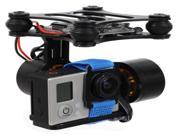 DJI Phantom Brushless Gimbal Aluminum Camera Mount with Motor BGC3.1 Controller for GoPro Hero 1 2 3 FPV Aerial Photography Black