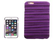 Sandpainting Wood Grain Texture PU Case for iPhone 6 Plus 6S Plus Purple