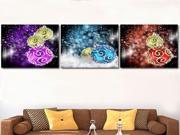 3 Panels Christmas Style Combination Art Pictures Wall Paintings on UV Prints for Kitchen Dining Room Bed Room No Frame Size 18 x 18cm