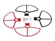 Removable Propellers Prop Protectors Guard Bumpers for DJI Phantom 3 2 1 Pack of 4 Black Red