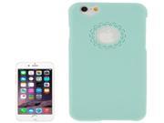Engraving Flower Plastic Protective Case for iPhone 6 Plus 6S Plus Green