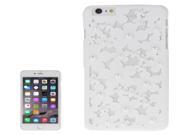Hollow Style Daisy Pearl Encrusted Plastic Protective Case for iPhone 6 Plus White