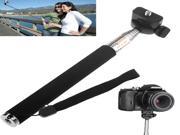 ST 55 Extendable Pole Monopod with Tripod Mount Adapter for Gopro Hero 3 2 1 Black