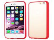TPU Acrylic Transparent Protective Case for iPhone 6 Plus 6S Plus Red