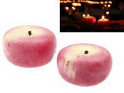 Romantic Apple Shaped Candle for Party Christmas Gift 2 pcs in one packing the price is for 2 pcs