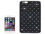 Bling Diamond Stars Plating Skinning Plastic Case for iPhone 6 Plus 6S Plus Black