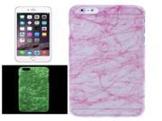 Fluorescent Silk Texture Plastic Case for iPhone 6 Plus 6S Plus Magenta