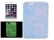 Fluorescent Silk Texture Plastic Case for iPhone 6 Plus 6S Plus Blue