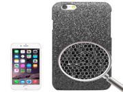 Shimmering Powder Electroplating Plastic Hard Case for iPhone 6 Plus 6S Plus Black