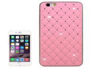 Bling Diamond Stars Plating Skinning Plastic Case for iPhone 6 Plus 6S Plus Pink