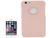 Engraving Flower Plastic Protective Case for iPhone 6 Plus 6S Plus Pink