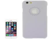 Engraving Flower Plastic Protective Case for iPhone 6 Plus 6S Plus Purple