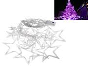 KX 0042 10W 168 LED Strobe Purple Light Christmas Stars Style Decorative String Light