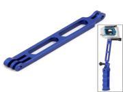 Precise CNC Aluminum Alloy Tactical Grip W Extension Arm for Gopro Hero 3 2 ST 135 Blue