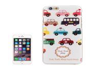 Embossment Style Car and Bus Pattern Plastic Case for iPhone 6 Plus 6S Plus