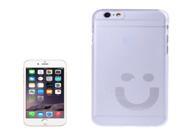 Ultra thin Smile Face Pattern Transparent Hard Case for iPhone 6 6S Transparent