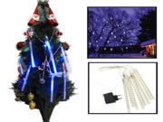 LED 8 Light Bar Meteor Shower Light emitting Lamp for Christmas Blue Light