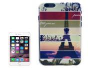 Tower Pattern Transparent Frame Colored Drawing Plastic Case for iPhone 6 Plus 6S Plus