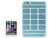 Brushed Texture Grids Dents Plastic Hard Case for iPhone 6 Plus 6S Plus Blue