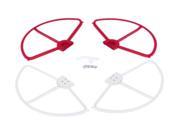 Quick Release Detachable Propeller Guards for DJI Phantom All Versions Pack of 4 Red White