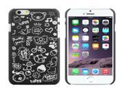 Magic Girl Pattern Frosted Protective Case for iPhone 6 Plus 6S Plus Black