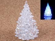 Crystal Christmas Tree Shaped Color changed LED Light Night Lamp Size 6cm L x 12.5cm H Transparent