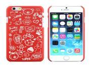 Magic Girl Pattern Frosted Protective Case for iPhone 6 Plus 6S Plus Red
