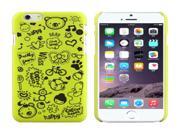 Magic Girl Pattern Frosted Protective Case for iPhone 6 Plus 6S Plus Yellow