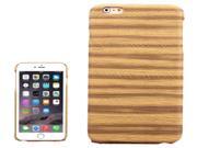 Sandpainting Wood Grain Texture PU Case for iPhone 6 Plus 6S Plus Yellow