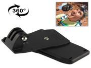 360 Degree Rotation Backpack Rec Mounts Clip Clamp Mount for GoPro Hero2 3 3 Camera