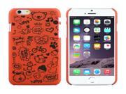 Magic Girl Pattern Frosted Protective Case for iPhone 6 Plus 6S Plus Orange