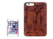 Abstract Carved Pattern Rosewood Patch Protective Case for iPhone 6 Plus 6S Plus