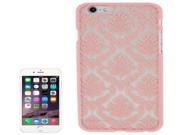 Embossed Flowers Pattern Protective Hard Case for iPhone 6 Plus 6S Plus Pink