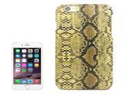 Snakeskin Pattern Paste Skin Hard Case for iPhone 6 Plus 6S Plus Yellow