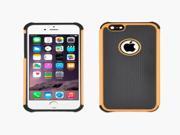 Football Texture Plastic Case for iPhone 6 Plus 6S Plus Orange