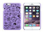 Magic Girl Pattern Frosted Protective Case for iPhone 6 Plus 6S Plus Purple