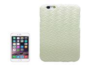 Woven Texture Paste Skin Plastic Case for iPhone 6 Plus 6S Plus White