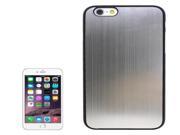 Brushed Texture Plastic Case for iPhone 6 Plus 6S Plus Silver