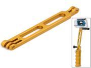 Precise CNC Aluminum Alloy Tactical Grip W Extension Arm for Gopro Hero 3 2 ST 135 Golden