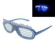 HAPPY NEW YEAR Style Led Flash Glasses for Halloween Christmas Party Blue