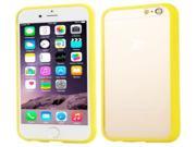 TPU Acrylic Transparent Protective Case for iPhone 6 Plus 6S Plus Yellow