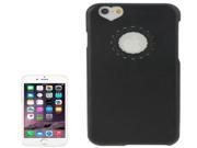 Engraving Flower Plastic Protective Case for iPhone 6 Plus 6S Plus Black