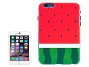 Watermelon Pattern Transparent Frame Colored Drawing Plastic Case for iPhone 6 Plus 6S Plus