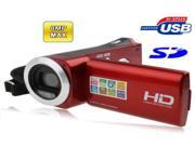 DV 328 Red 3.0 Mega Pixels Digital Camera with 2.7 inch TFT LCD Screen Max pixels 8 Mega pixels Interpolation