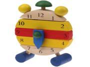Colorful Educational Wooden Clock Toy Cute Cartoon Clock Matching Game Kids Toy