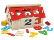 Multi Color Number House Wooden Educational Toy