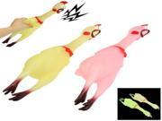 Interesting Shrilling Chicken Plastic Decompression Stress Reliever Toy Random Color Delivery