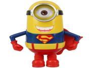 Cartoon PVC Action Figure Toys Despicable Me Super Man Version Minions Model